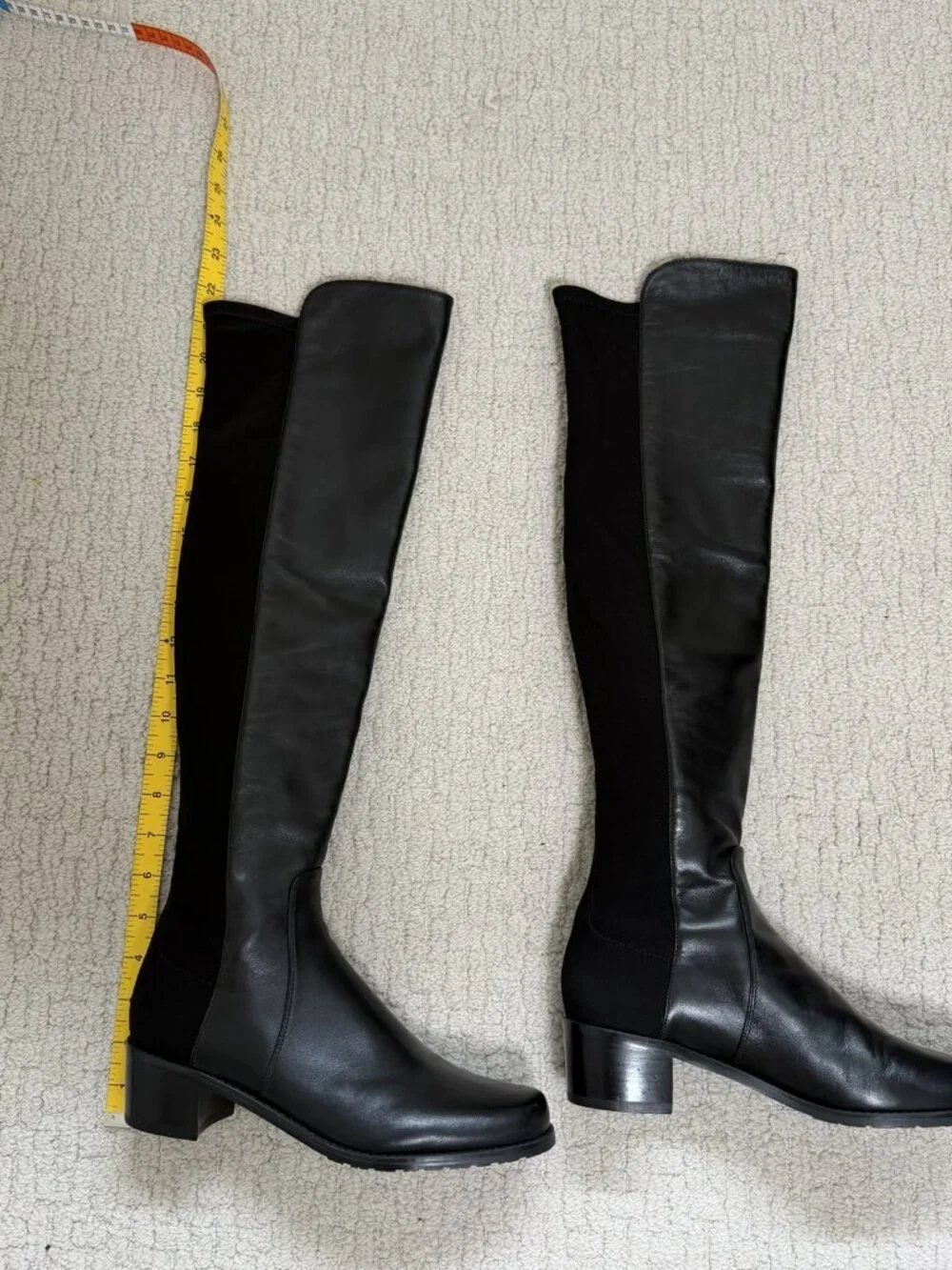 Stewart Weitzman 50/50 Over-the-Knee Boot Black Sz 6.5